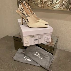 Dior J’ADIOR Off White Slingback Pumps